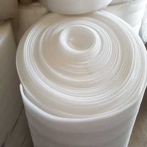 Cuộn mút xốp PE foam 10mm màu trắng khổ rộng 1m dài 50m
